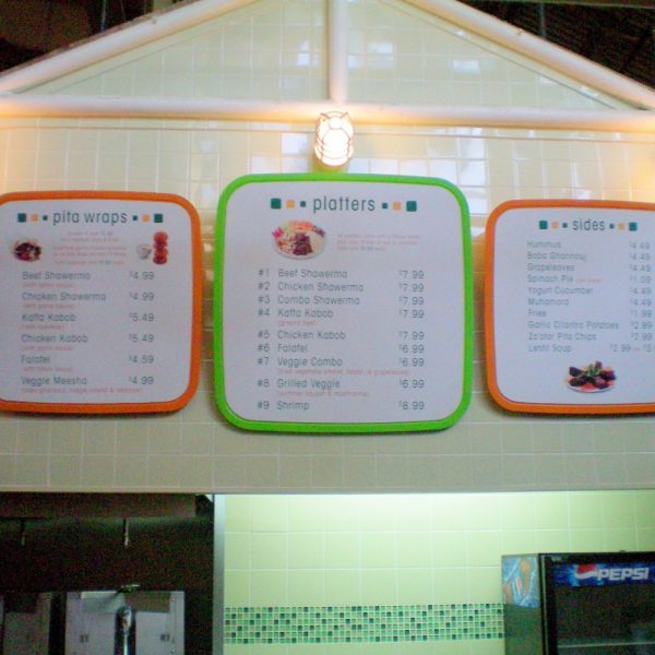 sign for deli menu